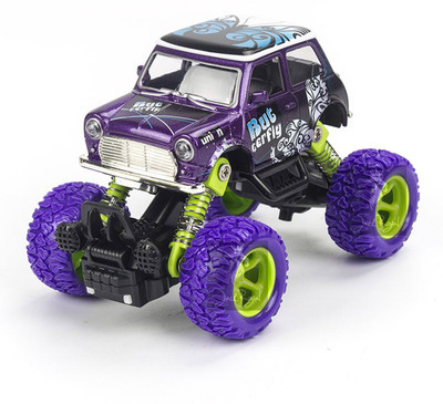 

Jack Royal Bigfoot 4*4 Diecast Pullback Car (Butterfly-purple)(Multicolor)