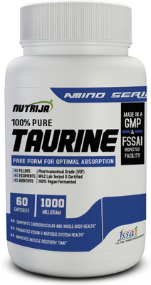 

NutriJa L-Taurine 1000MG-60Capsules(60 No)