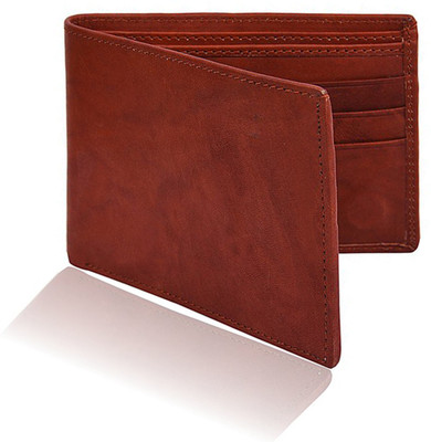 

Toughstance Men Brown Genuine Leather Wallet(6 Card Slots), Rust