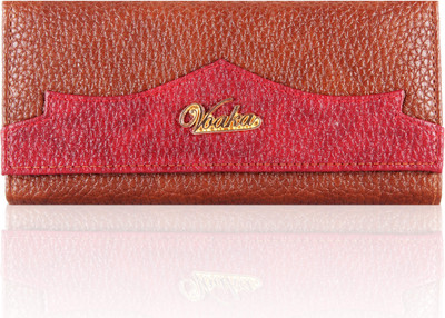 

Voaka Women Casual Brown, Red Artificial Leather Wallet(2 Card Slots)