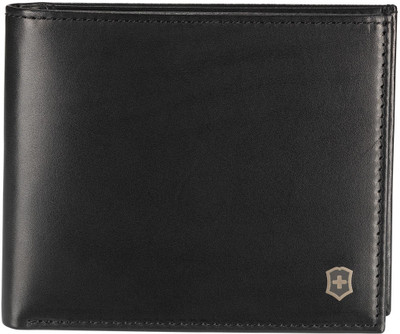 

Victorinox Men Casual Black Genuine Leather Wallet(8 Card Slots), Black leather