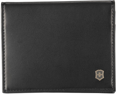 

Victorinox Men Black Genuine Leather Card Holder(1 Card Slot), Black leather