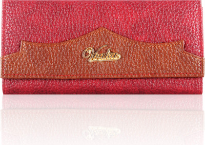 

VOAKA Women Casual Red Artificial Leather Wallet(2 Card Slots), Maroon