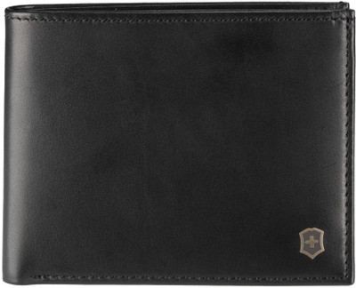

Victorinox Men Black Genuine Leather Wallet(6 Card Slots), Black leather