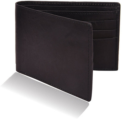 

Death By Color Men Black Genuine Leather Wallet(6 Card Slots)