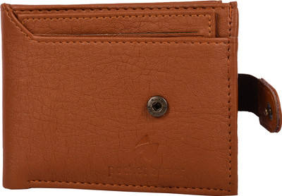 pocket bazar Men Casual Tan Artificial Leather Wallet(9 Card Slots)