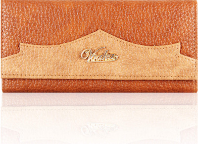 

Voaka Women Casual Tan Artificial Leather Wallet(2 Card Slots), Dark-tan