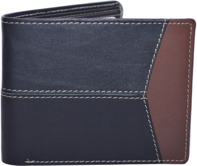 

Cut The Chase Men Black Genuine Leather Wallet(6 Card Slots), Bl/br leather