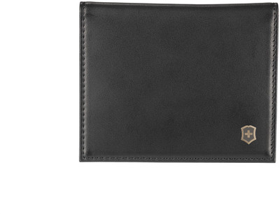 

Victorinox Men Black Genuine Leather Card Holder(6 Card Slots), Black leather