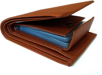 

SP Men Tan Artificial Leather Wallet(8 Card Slots)