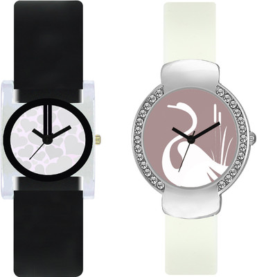 

stallion7 CMB_165 Designer Stylish Shape Bracelet Combo Womens Wrist Watch - For Girls