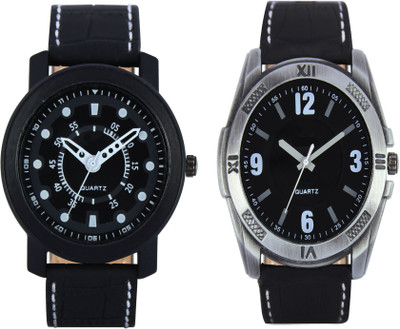 

CLOUDWOOD VL15_34 Combo of 2 Designer Analog Combo Watch - For Men