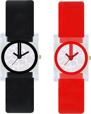 

stallion7 CMB_148 Designer Stylish Shape Bracelet Combo Womens Wrist Watch - For Girls