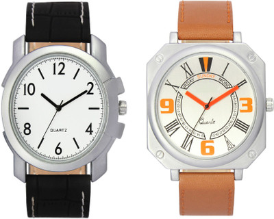 

CLOUDWOOD VL12_45 Combo of 2 Designer Analog Combo Watch - For Men
