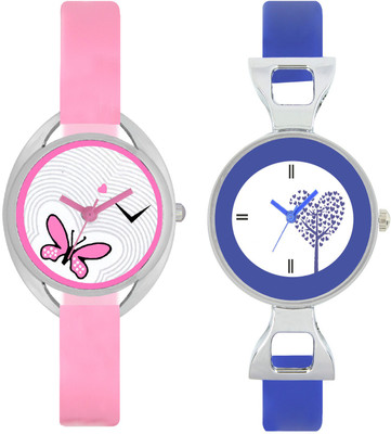 

CLOUDWOOD VT03_29 Set Of 2 Combo PU Material Fast Selling Women Watch Watch - For Girls
