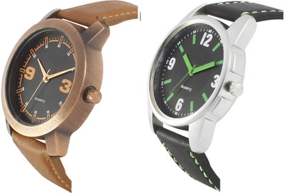 

CLOUDWOOD VL21_27 Combo of 2 Designer Analog Combo Watch - For Men