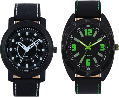 

CLOUDWOOD VL15_18 Combo of 2 Designer Analog Combo Watch - For Men