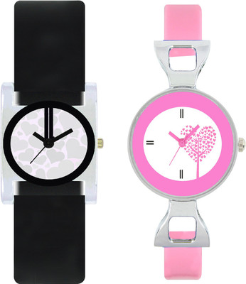 

stallion7 CMB_169 Designer Stylish Shape Bracelet Combo Womens Wrist Watch - For Girls