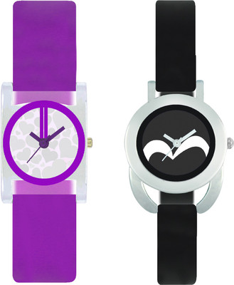 

stallion7 CMB_180 Designer Stylish Shape Bracelet Combo Womens Wrist Watch - For Girls