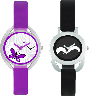 

stallion7 CMB_45 Designer Stylish Shape Bracelet Combo Womens Wrist Watch - For Girls