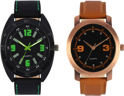 

CLOUDWOOD VL18_21 Combo of 2 Designer Analog Combo Watch - For Men
