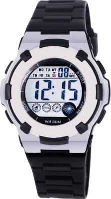 

TIME UP KMR85751131-Black Retro Dial Attractive Design Alarm Multifuctions Watch - For Boys & Girls