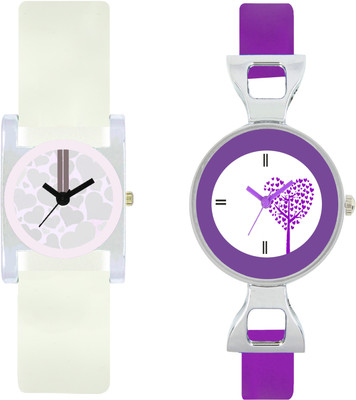 

stallion7 CMB_261 Designer Stylish Shape Bracelet Combo Womens Wrist Watch - For Girls