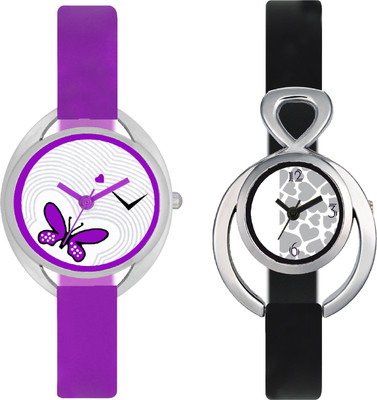 

stallion7 CMB_40 Designer Stylish Shape Bracelet Combo Womens Wrist Watch - For Girls