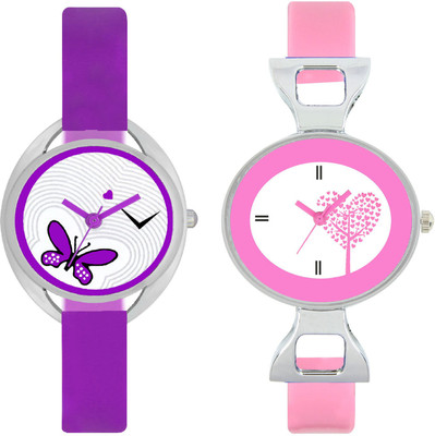 

stallion7 CMB_59 Designer Stylish Shape Bracelet Combo Womens Wrist Watch - For Girls