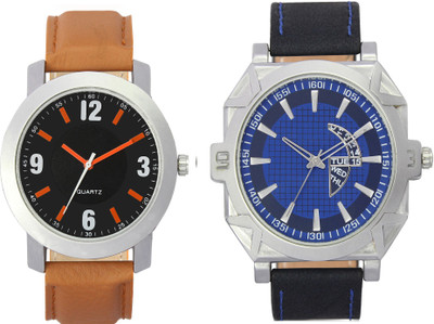 

CLOUDWOOD VL28_44 Combo of 2 Designer Analog Combo Watch - For Men