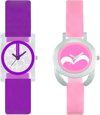 

stallion7 CMB_182 Designer Stylish Shape Bracelet Combo Womens Wrist Watch - For Girls