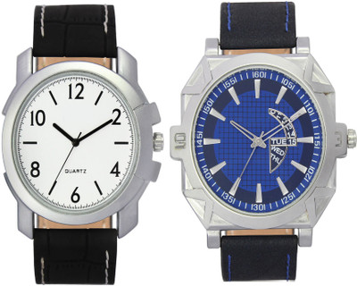 

CLOUDWOOD VL12_44 Combo of 2 Designer Analog Combo Watch - For Men
