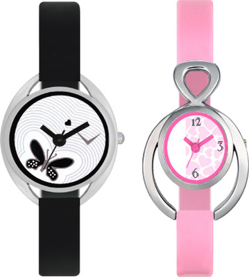 

stallion7 CMB_12 Designer Stylish Shape Bracelet Combo Womens Wrist Watch - For Girls