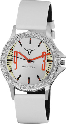 

WILL HORN WH-6008 White Analog Watch Series Watch - For Girls