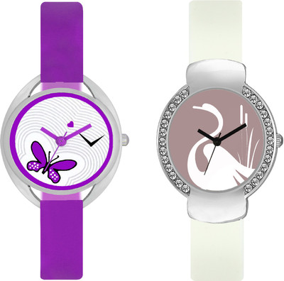

stallion7 CMB_55 Designer Stylish Shape Bracelet Combo Womens Wrist Watch - For Girls