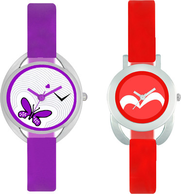 

stallion7 CMB_48 Designer Stylish Shape Bracelet Combo Womens Wrist Watch - For Girls