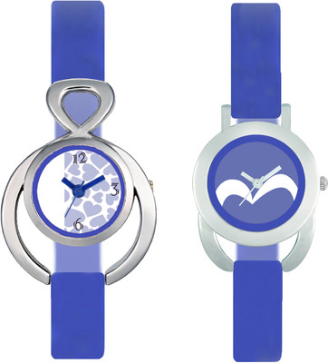 

CLOUDWOOD VT12_17 Set Of 2 Combo PU Material Fast Selling Women Watch Watch - For Girls