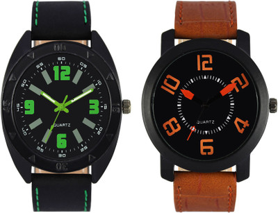 

CLOUDWOOD VL18_20 Combo of 2 Designer Analog Combo Watch - For Men