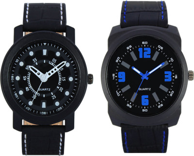 

CLOUDWOOD VL15_32 Combo of 2 Designer Analog Combo Watch - For Men