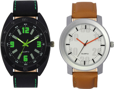 

CLOUDWOOD VL18_27 Combo of 2 Designer Analog Combo Watch - For Men