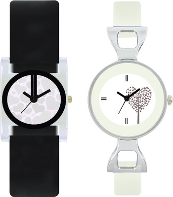

stallion7 CMB_171 Designer Stylish Shape Bracelet Combo Womens Wrist Watch - For Girls