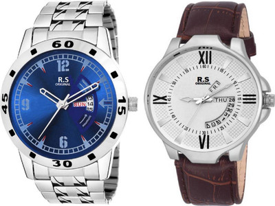 

R S Original RSO-3076 DAY AND DATE BLUE WATC FOR MEN Watch - For Men