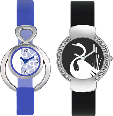 

stallion7 CMB_295 Designer Stylish Shape Bracelet Combo Womens Wrist Watch - For Girls