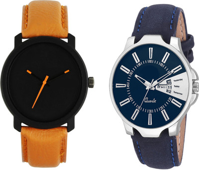 

CLOUDWOOD 20_23 Set Of 2 Combo PU Material Fast Selling Women Watch Watch - For Boys