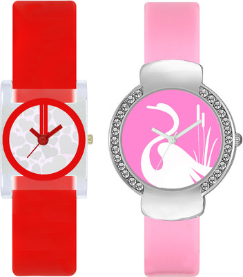 

stallion7 CMB_235 Designer Stylish Shape Bracelet Combo Womens Wrist Watch - For Girls