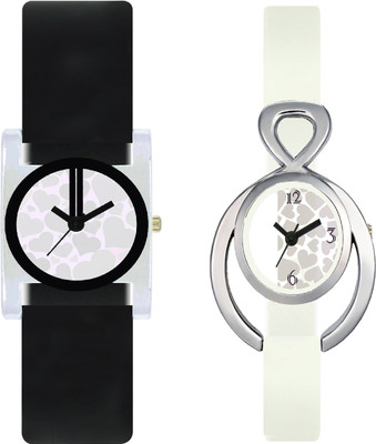 

stallion7 CMB_154 Designer Stylish Shape Bracelet Combo Womens Wrist Watch - For Girls