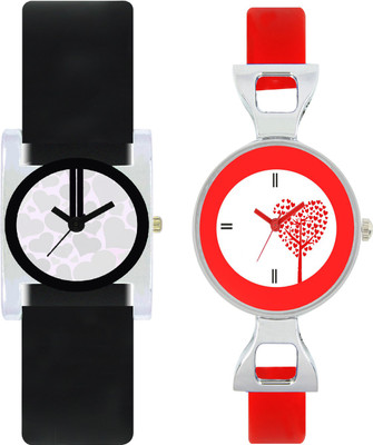 

stallion7 CMB_170 Designer Stylish Shape Bracelet Combo Womens Wrist Watch - For Girls