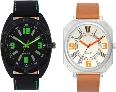 

CLOUDWOOD VL18_45 Combo of 2 Designer Analog Combo Watch - For Men
