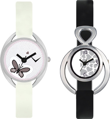 

stallion7 CMB_124 Designer Stylish Shape Bracelet Combo Womens Wrist Watch - For Girls