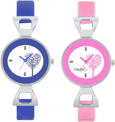 

CLOUDWOOD VLT29_30 Set Of 2 Combo PU Material Fast Selling Women Watch Watch - For Girls